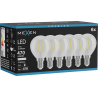 Mexen Vintis 6x Bec filamente cu LED E14, G45, 4W, Neutru - 4000K, 470 lm, transparent - L156-E14-0427-00x06