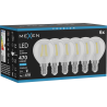 Mexen Vintis 6x LED filament izzó E14, G45, 4W, Hideg - 6500K, 470 lm, átlátszó - L156-E14-0465-00x06