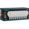 Mexen Vintis 10x LED filament izzó E14, G45, 6W, Semleges - 4000K, 720 lm, átlátszó - L156-E14-0640-00x10