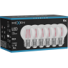 Mexen Vintis 6x LED filament izzó E27, G45, 4W, 55 lm, piros - L156-E27-04XX-45x06