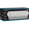 Mexen Vintis 10x LED filament izzó E27, G45, 4W, 55 lm, zöld - L156-E27-04XX-46x10