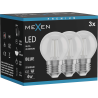 Mexen Vintis 3x Bec LED Filament E27, G45, 4W, 55 lm, albastru - L156-E27-04XX-47x03