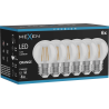 Mexen Vintis 6x Filament LED izzó E27, G45, 4W, 55 lm, narancssárga - L156-E27-04XX-48x06
