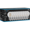 Mexen Vintis 10x LED filament izzó E27, G45, 4W, 55 lm, narancssárga - L156-E27-04XX-48x10