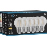 Mexen Vintis 6x Bec LED filament E27, G45, 2W, Cald - 2700K, 240 lm, clar - L156-E27-0227-00x06