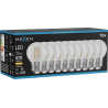 Mexen Vintis 10x LED filament izzó E27, G45, 4W, Meleg - 2700K, 470 lm, tiszta - L156-E27-0427-00x10