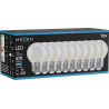 Mexen Vintis 10x LED filament izzó E27, G45, 4W, Hideg - 6500K, 470 lm, átlátszó - L156-E27-0465-00x10