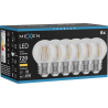 Mexen Vintis 6x Bec filament LED E27, G45, 6W, Caldă - 2700K, 720 lm, clar - L156-E27-0627-00x06
