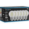 Mexen Vintis 6x Bec Filament LED E27, G45, 6W, Neutru - 4000K, 720 lm, clar - L156-E27-0627-00x06 - L156-E27-0640-00x06