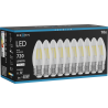 Mexen Vintis 10x LED filament izzó E27, C35, 6W, Semleges - 4000K, 720 lm, áttetsző - L154-E27-0640-00x10