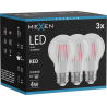 Mexen Vintis 3x Bec încălzitoare LED E27, A60, 4W, 55 lm, roșu - L150-E27-04XX-45x03