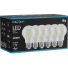 Mexen Vintis 6x Bec LED filament E27, A60, 4W, 55 lm, verde - L150-E27-04XX-46x06