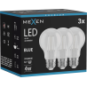 Mexen Vintis 3x Bec Filament LED E27, A60, 4W, 55 lm, albastru - L150-E27-04XX-47x03
