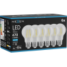 Mexen Vintis 6x Bec cu filament LED E27, A60, 4W, Rece - 6500K, 470 lm, transparent - L150-E27-0465-00x06