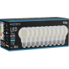 Mexen Vintis 10x Bec LED cu filament E27, A60, 4W, Rece - 6500K, 470 lm, transparent - L150-E27-0465-00x10