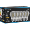Mexen Vintis 6x Bec cu filament LED E27, A60, 6W, Caldă - 2200K, 450 lm, fumuriu - L150-E27-0622-70x06