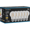 Mexen Vintis 6x Bec multiled filament LED E27, A60, 6W, Cald - 2700K, 720 lm, transparent - L150-E27-0627-00x06