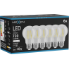 Mexen Vintis 6x Bec cu filament LED E27, A60, 6W, Neutru - 4000K, 720 lm, transparent - L150-E27-0640-00x06