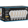 Mexen Vintis 6x LED filament izzó E27, A60, 8W, Meleg - 2200K, 1055 lm, átlátszó - L150-E27-0822-00x06