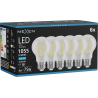 Mexen Vintis 6x Bec LED filament E27, A60, 8W, Rece - 6500K, 1055 lm, transparent - L150-E27-0865-00x06