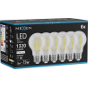 Mexen Vintis 6x Bec cu filament LED E27, A60, 10W, Neutru - 4000K, 1320 lm, transparent - L150-E27-1040-00x06