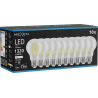 Mexen Vintis 10x LED filament izzó E27, A60, 10W, Semleges - 4000K, 1320 lm, tiszta - L150-E27-1040-00x10