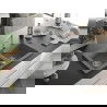 Mexen Mario Chiuvetă de granit cu 2 compartimente și baterie de bucătărie Rita, gri - 6504-71-670300-00