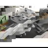 Mexen Mario Chiuvetă de granit cu 2 compartimente și baterie de bucătărie Rita, gri - 6504-71-670300-70