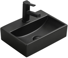 Mexen Mini munkalapra helyezhető mosdó 40 x 30 cm, fekete matt - 21094085
