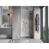 Mexen Mist-F ușă de duș pliabilă dreapta 75 cm, transparent, cupru periat - 8A6-075-000-65-00-P