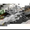 Mexen Mario Chiuvetă de granit cu 2 compartimente și baterie de bucătărie Rita, Neagră/Argintiu metalic - 6504-73-670300-70