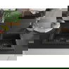Mexen Mario 2-medencés gránit mosogató konyhai csapteleppel Rita, Fekete/Fém ezüst - 6504-73-670300-70-B