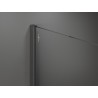 Mexen Kioto Walk-in zuhanyfal 70 x 200 cm, grafit 8 mm, kefélt nikkel - 800-070-101-97-40