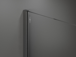 Mexen Kioto perete de duș Walk-in 90 x 200 cm, ombre negru 8 mm, gri pistol periat - 800-090-101-66-76