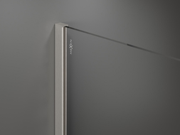Mexen Kioto perete de duș Walk-in 100 x 200 cm, ombre negru 8 mm, nichel periat - 800-100-101-97-76