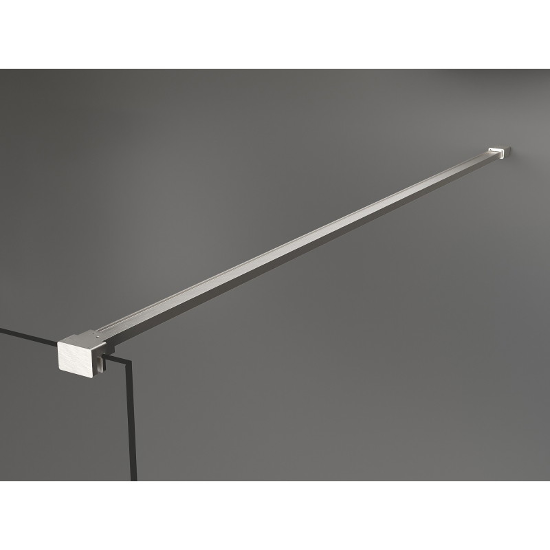 Mexen Kioto panou de duș Walk-in 150 x 200 cm, ombre negru 8 mm, nichel periat - 800-150-101-97-76