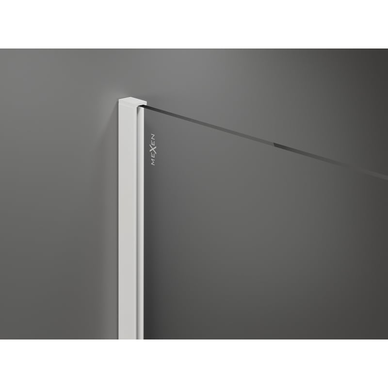 Mexen Kioto Perete de duș Walk-in 150 x 200 cm, ombre alb 8 mm, alb - 800-150-101-20-86