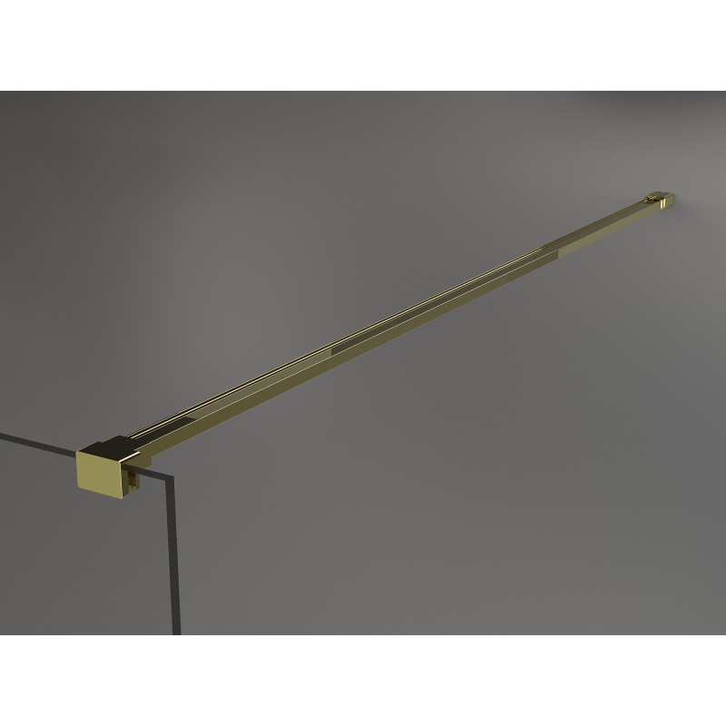 Mexen Kioto Walk-in zuhanyfal 70 x 200 cm, grafit 8 mm, kefélt nikkel - 800-070-101-97-40