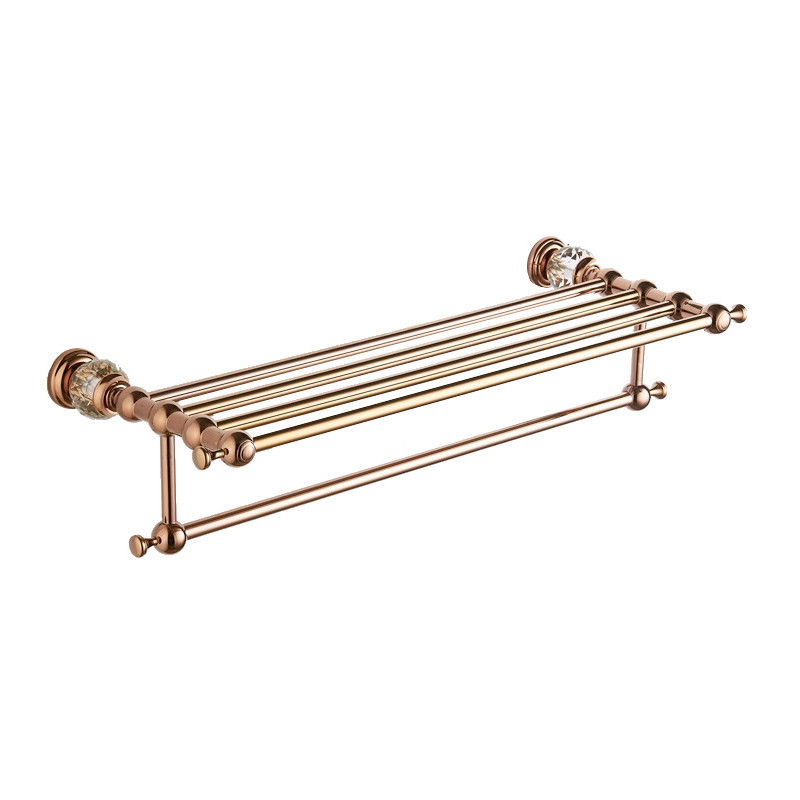 Mexen Estela törölközőtartó polc, rózsaarany - 7011520-60