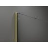 Mexen Kioto Walk-in zuhanyfal 120 x 200 cm, fehér ombre 8 mm, arany - 800-120-101-50-86
