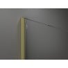 Mexen Kioto Walk-in zuhanyfal 100 x 200 cm, fehér ombre 8 mm, arany szálcsiszolt - 800-100-101-55-86