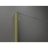 Mexen Kioto perete de duș Walk-in 140 x 200 cm, ombre alb 8 mm, auriu periat - 800-140-101-55-86