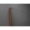 Mexen Kioto perete de duș Walk-in 90 x 200 cm, ombre alb 8 mm, aur roz - 800-090-101-60-86