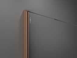 Mexen Kioto Walk-in zuhanyfal 70 x 200 cm, grafit 8 mm, kefélt nikkel - 800-070-101-97-40