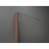 Mexen Kioto Walk-in zuhanyfal 80 x 200 cm, fehér ombre 8 mm, ecsetelt réz - 800-080-101-65-86