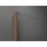 Mexen Kioto perete de duș Walk-in 140 x 200 cm, ombre alb 8 mm, cupru periat - 800-140-101-65-86