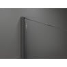 Mexen Kioto Walk-in Zuhanyfal 100 x 200 cm, fehér ombre 8 mm, gun gray kefe - 800-100-101-66-86