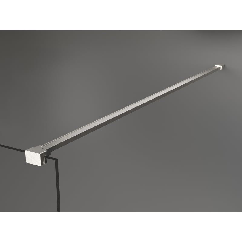 Mexen Kioto perete de duș Walk-in 90 x 200 cm, ombre alb 8 mm, nichel periat - 800-090-101-97-86