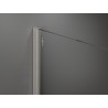 Mexen Kioto Walk-in zuhanyfal 100 x 200 cm, fehér ombre 8 mm, szálcsiszolt nikkel - 800-100-101-97-86