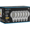 Mexen Vintis 6x LED filament izzó E27, G80, 2W, Meleg - 2200K, 150 lm, füst - L155-E27-0222-70x06